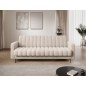 Canapé 3 places convertible velours côtelé beige, coffre, RONSARD Canapé 3 places convertible velours côtelé beige, coffre, RONSARD