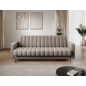 Canapé 3 places convertible velours luxe beige, coffre, RONSARD Canapé 3 places convertible velours luxe beige, coffre, RONSARD