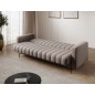 Canapé 3 places convertible velours luxe beige, coffre, RONSARD Canapé 3 places convertible velours luxe beige, coffre, RONSARD