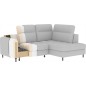 Canapé d'angle convertible en velours vert luxe 3 places BARTOLI, angle droit (vu de face) Canapé d'angle convertible en velours vert luxe 3 places BARTOLI, angle droit (vu de face)