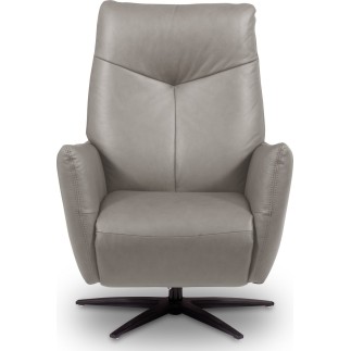 Fauteuil relax électrique en 100% tout cuir épais luxe italien