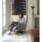 Fauteuil relax électrique en 100% tout cuir épais luxe italien, gris, CLAUDIO, 2 moteurs Fauteuil relax électrique en 100% tout cuir épais luxe italien, gris, CLAUDIO, 2 moteurs