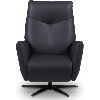 Fauteuil relax électrique en 100% tout cuir épais luxe italien