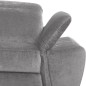 Canapé d'angle avec relax électrique tissu bouclette sensation velours, 5/6 places SINATRA, gris, angle gauche Canapé d'angle avec relax électrique tissu bouclette sensation velours, 5/6 places SINATRA, gris, angle gauche