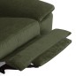 Canapé d'angle avec relax électrique tissu bouclette sensation velours, 5/6 places SINATRA, vert olive, angle gauche Canapé d'angle avec relax électrique tissu bouclette sensation velours, 5/6 places SINATRA, vert olive, angle gauche