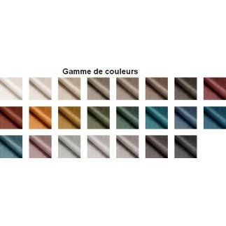 Canapé d'angle avec relax électrique tissu bouclette sensation velours, 5/6 places SINATRA, couleur terra, angle droit
