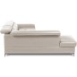 Canapé d'angle convertible en cuir italien luxe 5 places, MEMEZO, coffre, BEIGE, angle gauche Canapé d'angle convertible en cuir italien luxe 5 places, MEMEZO, coffre, BEIGE, angle gauche