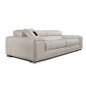 Ensemble GENEVA canapé 2 places + fauteuil 1 place en cuir luxe italien vachette, blanc Ensemble GENEVA canapé 2 places + fauteuil 1 place en cuir luxe italien vachette, blanc