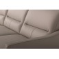 Canapé d'angle convertible en cuir italien luxe 5 places, FARINI, coffre, beige, angle gauche Canapé d'angle convertible en cuir italien luxe 5 places, FARINI, coffre, beige, angle gauche