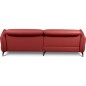 Canapé d'angle convertible en cuir italien luxe 5 places, MANZONI, coffre, rouge foncé, angle gauche Canapé d'angle convertible en cuir italien luxe 5 places, MANZONI, coffre, rouge foncé, angle gauche