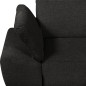 Canapé d'angle avec relax électrique en tissu Bellagio, noir, angle droit Canapé d'angle avec relax électrique en tissu Bellagio, noir, angle droit