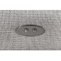 Canapé d'angle avec relax électrique en tissu Bellagio, gris, angle gauche