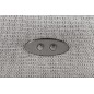 Canapé d'angle avec relax électrique en tissu Bellagio, gris, angle droit
