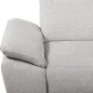 Canapé d'angle avec relax électrique en tissu Bellagio, gris, angle droit