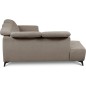 Canapé d'angle avec relax électrique en tissu Bellagio, taupe, angle gauche Canapé d'angle avec relax électrique en tissu Bellagio, taupe, angle gauche