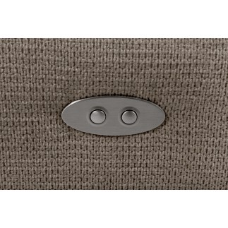 Canapé d'angle avec relax électrique en tissu Bellagio