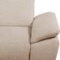Canapé d'angle avec relax électrique en tissu Bellagio, beige, angle gauche
