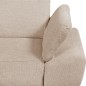 Canapé d'angle avec relax électrique en tissu Bellagio, beige, angle gauche
