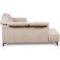 Canapé d'angle avec relax électrique en tissu Bellagio, beige, angle gauche