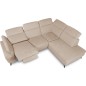 Canapé d'angle avec relax électrique en tissu Bellagio, beige, angle droit Canapé d'angle avec relax électrique en tissu Bellagio, beige, angle droit