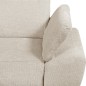 Canapé d'angle avec relax électrique en tissu Bellagio, beige clair, angle gauche