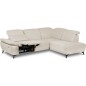 Canapé d'angle avec relax électrique en tissu Bellagio, beige clair, angle droit Canapé d'angle avec relax électrique en tissu Bellagio, beige clair, angle droit