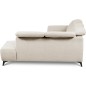 Canapé d'angle avec relax électrique en tissu Bellagio, beige clair, angle droit Canapé d'angle avec relax électrique en tissu Bellagio, beige clair, angle droit