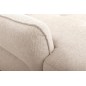 Canapé d'angle convertible en tissu luxe 5 places, MANCINI, coffre, beige, angle gauche