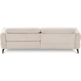 Canapé d'angle convertible en tissu luxe 5 places