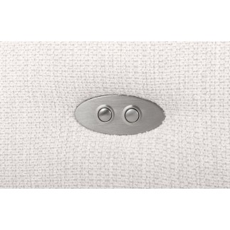 Canapé d'angle convertible en tissu luxe 5 places