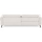 Canapé d'angle convertible en tissu luxe 5 places, MANCINI, coffre, blanc cassé, angle droit Canapé d'angle convertible en tissu luxe 5 places, MANCINI, coffre, blanc cassé, angle droit