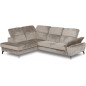 Canapé d'angle convertible en velours luxe - 5 places, SIENNA, taupe, angle gauche Canapé d'angle convertible en velours luxe - 5 places, SIENNA, taupe, angle gauche