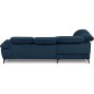 Canapé d'angle convertible en velours luxe - 5 places, SIENNA, bleu foncé, angle gauche Canapé d'angle convertible en velours luxe - 5 places, SIENNA, bleu foncé, angle gauche