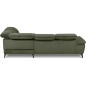 Canapé d'angle convertible en velours luxe - 5 places, SIENNA, vert olive, angle droit Canapé d'angle convertible en velours luxe - 5 places, SIENNA, vert olive, angle droit